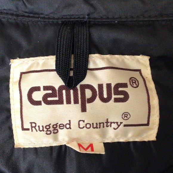 Campus - Vintage Down Filled Vest Jacket Rust, Light Gray & Blue - Picture 10 of 11